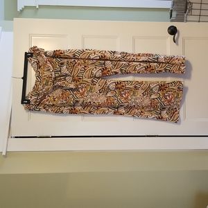 Wide leg patterned dress pant 18/20